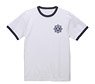 The Idolm@ster Million Live! Senko Hanabi Dan School T-Shirt White x Navy S (Anime Toy)