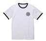 The Idolm@ster Million Live! Senko Hanabi Dan School T-Shirt White x Navy XL (Anime Toy)