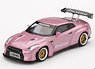 Pandem Nissan GT-R R35 GT Wing Passion Pink (RHD) (Diecast Car)
