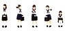 1/80 Super Mini Figure 1 Sailor School Uniform from that Day Set (Model Train)