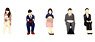 1/80 Super Mini Figure 3 Office Worker from that Day Set (Model Train)