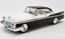 1956 Chrysler New Yorker St.Regis Cloud White and Raven Black (Diecast Car)