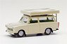 (HO) Trabant 601 Universal with roof tent PearlWhite (Model Train)