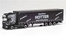 (HO) Scania R 13 TL Low Floor Curtain Semi Trailer `Hotter` (Model Train)