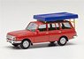 (HO) Wartburg 353 `66 Touring with Roof tent Red (Model Train)