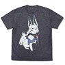 Fate/Grand Order -絶対魔獣戦線バビロニア- FGOバビロニア おすわりフォウ Tシャツ DARK HEATHER NAVY XL (キャラクターグッズ)