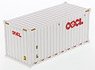 20` Dry Container OOCL (White) (Diecast Car)
