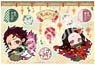 Demon Slayer: Kimetsu no Yaiba Sticker Tanjiro & Nezuko Birthday Flower Ver. (Anime Toy)