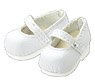 Picco D (for Small Foot) Strap Shoes (White) (Fashion Doll)