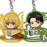 Attack on Titan Trading Acrylic Key Ring Cup in Series (Set of 9) (Anime Toy)
