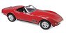 Chevrolet Corvette Convertible 1969 Red (Diecast Car)