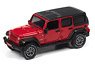 2018 Jeep Wrangler Sahara in Firecracker Red with Flat Black Roof (ミニカー)