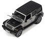 2018 Jeep Wrangler Sahara in Billit Silver Poly with Flat Black Roof (Diecast Car)