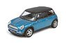New Mini Metallic Blue Roof Black (Diecast Car)