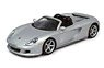 Porsche Carrera GT Silver Open Top (Diecast Car)