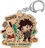 My Hero Academia x Sanrio Characters Acrylic Key Ring Izuku Midoriya x Pochacco (Anime Toy)