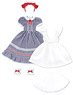 50 Dreaming Girl`s Alice Dress Set (Blue Stripe) (Fashion Doll)