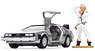 Back to the Future DeLorean and Doc Brown Figure (Diecast Car)