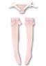 Ribbon See-through Underwear & Socks Set (Pink) (Fashion Doll)