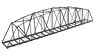 (HO) B50 Truss Bridge (Single Track) Gray (Model Train)