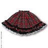PNS Preppy Frill Tiered Skirt II (Red Check) (Fashion Doll)