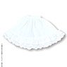 PNS Preppy Frill Tiered Skirt II (White) (Fashion Doll)