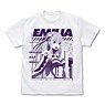 Re: Life in a Different World from Zero Emilia T-Shirt Ver.2.0 White S (Anime Toy)