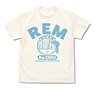 Re: Life in a Different World from Zero Rem Face T-Shirt Vanilla White S (Anime Toy)