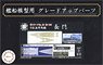Wood Deck Seal for IJN Battleship Nagato (w/Ship Name Plate) (Plastic model)
