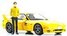 Initial D New Movie Mazda RX-7 FD3S w/Keisuke Takahashi Figure (Diecast Car)