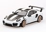 Porsche 911 GT2 RS Weissach Package White (RHD) (Diecast Car)