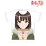 Saekano: How to Raise a Boring Girlfriend Fine Especially Illustrated Megumi Kato Valentine Ver. Full Graphic T-Shirt Unisex S (Anime Toy)