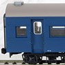 1/80(HO) Passenger Car Type SUHAFU44 Coach with Brake (Blue #15) (Original Form Window) (Plastic Product) (Model Train)