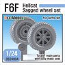 F6F Hellcat Sagged Wheel Set (for Airfix) (Plastic model)