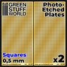 Photo-Etched Plates - Small Squares (Plastic model)