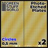 Photo-Etched Plates - Small Circles (Plastic model)
