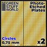 Photo-Etched Plates - Medium Circles (Plastic model)