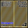 Photo-Etched Plates - Large Hexagons (Plastic model)