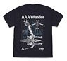 Evangelion AAA Wunder T-Shirts Dark Navy L (Anime Toy)