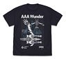 Evangelion AAA Wunder T-Shirts Dark Navy XL (Anime Toy)