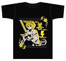 鬼滅の刃 ボトルTシャツ G柄 我妻善逸 Black XS (キャラクターグッズ)