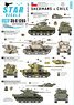 Shermans in Chile. M4A1E9 Sherman, M50/60 Super Sherman, M51 Super Sherman. (Decal)