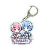Action Series Acrylic Key Ring Re:Zero -Starting Life in Another World- Ram & Rem (Anime Toy)