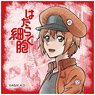 Cells at Work! Square Can Badge Red Blood Cell (Anime Toy)