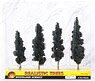 TR1561 Ready Made Realistic Trees 175mm Conifer Green (4 Pieces) (Model Train)