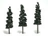TR1562 Ready Made Realistic Trees 150mm Conifer Green (3 Pieces) (Model Train)