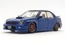 スバル 2001 インプレッサ WRX ブルー RHD (ミニカー)