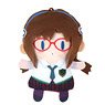 [Rebuild of Evangelion] Finger Mascot Puppella Mari (School Uniform) (Anime Toy)