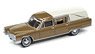 Johnny Lightning 1966 Cadillac Hearse in Gold and Ivory (ミニカー)