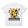 Digimon Adventure: Agumon Polygon Graphic T-Shirts White S (Anime Toy)